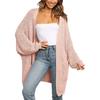 Women's Fashion Casual Open Front Long Sleeve Chunky Knit Cardigans Sweaters Outerwear Coats
