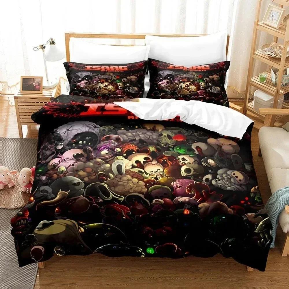 3D Tlač Hra The Binding of Isaac Posteľná súprava Jednolôžková Dvojlôžková Plná Queen King Size Posteľná súprava Spálňa pre dospelých Dieťa Súpravy obliečok na paplón