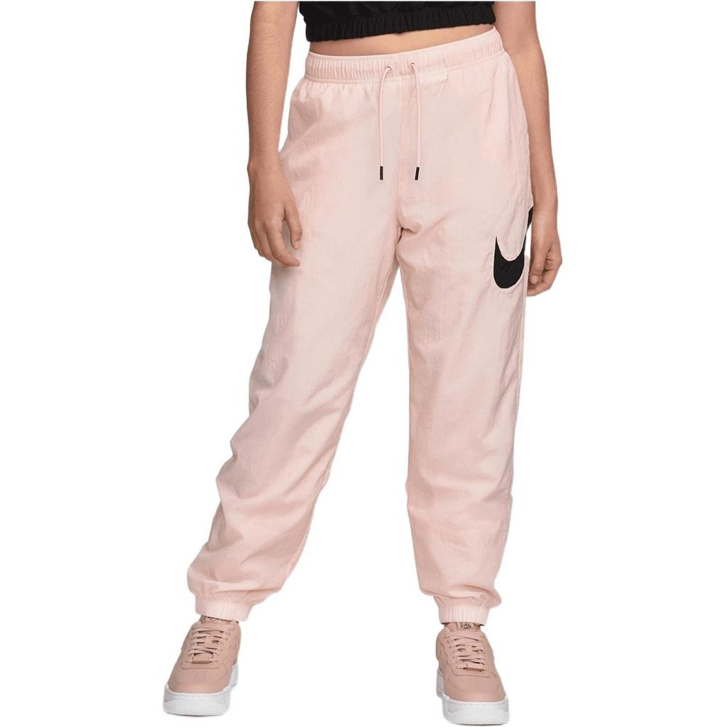 Nike Solid Color Print Logo Drawstring Joggers Women Bottoms Pink DM6183-610