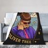 RIP Oliver Tree Flannel Throw Blanket Blanket for Bed Travel Lightweight Quilt