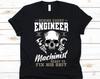 Behind Every Engineer Is A Machinist Shirt, Machinist Gift, Machine Operator, Machine Minder, Technician, Caliper Design, Micrometer Graphic