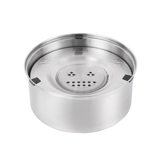 3L/1L Dog Water Bowl Stainless Steel Slow Feeder Spill Proof Large Capacity Pet Water Dispenser for Small Medium Large Pets