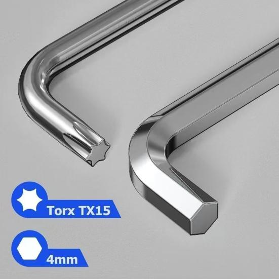 2Pcs Window Adjustment Wrench Compact Portable Universal Compatibility User-Friendly Hex Wrench Window Bicycle Maintenance Tool