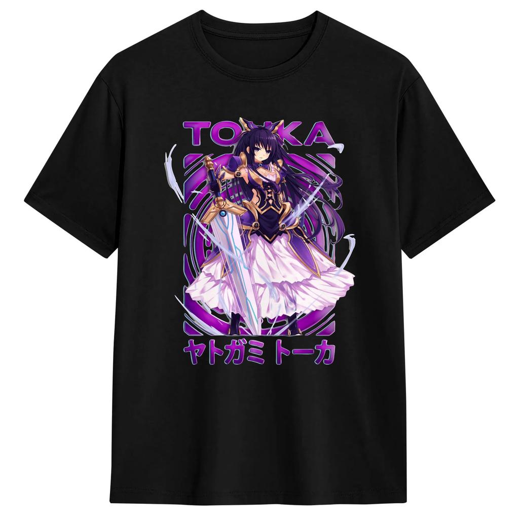 Print Genshin Impact Yae Miko Tshirts Unisex Cotton Short Sleeve Round Neck Summer Clothing