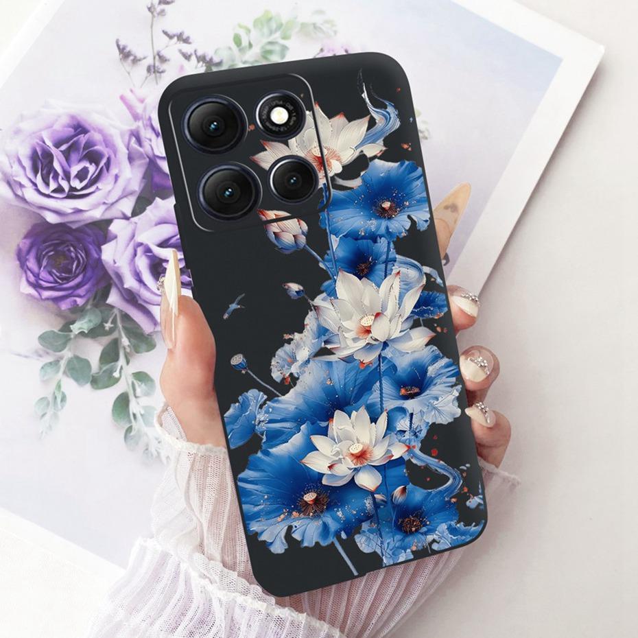 Fashion Crown Letter Case For Motorola Moto G86 G86Power Soft Black Silicone Back Cover For Moto G 86 G86 Power 5G Phone Cases