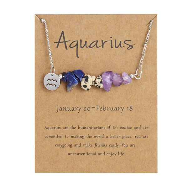 12 Constellation Sign Natural Stone Bracelet for Women Kids Aries Leo Hand Braid Cardstock Bracelet Female Jewelry Birthday Gift