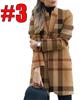 Women's European and American Fashion Woolen Coat - Autumn/Winter 2022, Print Stand Collar Design