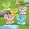 5-100pcs Luminous Elephant Figures Fairy Garden Micro Landscape Ornament Glowing In Dark Miniature Flower Potted Dollhouse Decor