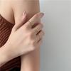 18K Goldplattierter Ring im koreanischen Stil mit Diamantmuster für trendbewusste Frauen & Studenten