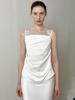 Le Drape Sleeveless Top (White)