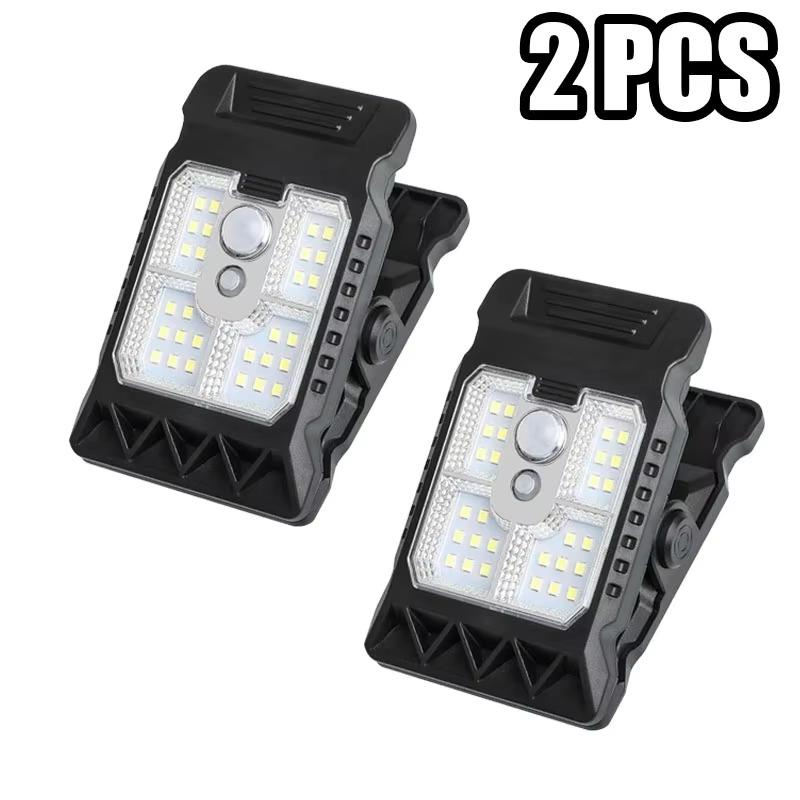 1-6 Stück LED-Clip-Solarleuchten für den Außenbereich, wasserdichte LEDs, Bewegungssensorleuchten, 3 Modi, 3 Montagearten, Solare Sicherheitsbeleuchtung für Zaun, Garage