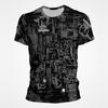 3D Print Moederbord CPU Processor Lijn Circuitbord T-shirt voor Mannen Volledige Print Grafische Mannen T-shirts Hiphop Streetwear Tops
