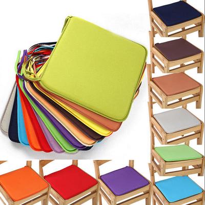Cushion Office Chair Garden Indoor Dining Seat Pad Tie On Square Foam Patio