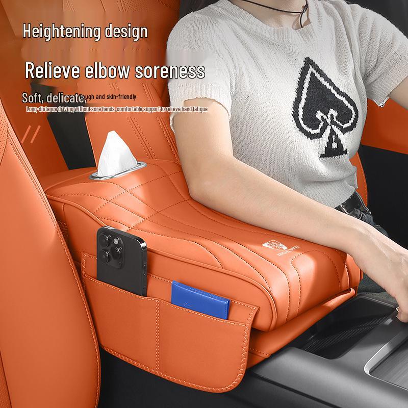 Elevated Armrest Pad & Tissue Box for Roewe I5 RX5max/eRX5/Ei5/i6