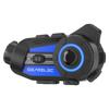 Interfono Bluetooth 5.1 per casco da moto con telecamera HD 2K, radio FM, ricarica rapida USB C da 10 W, 6 motociclisti, 1500 m