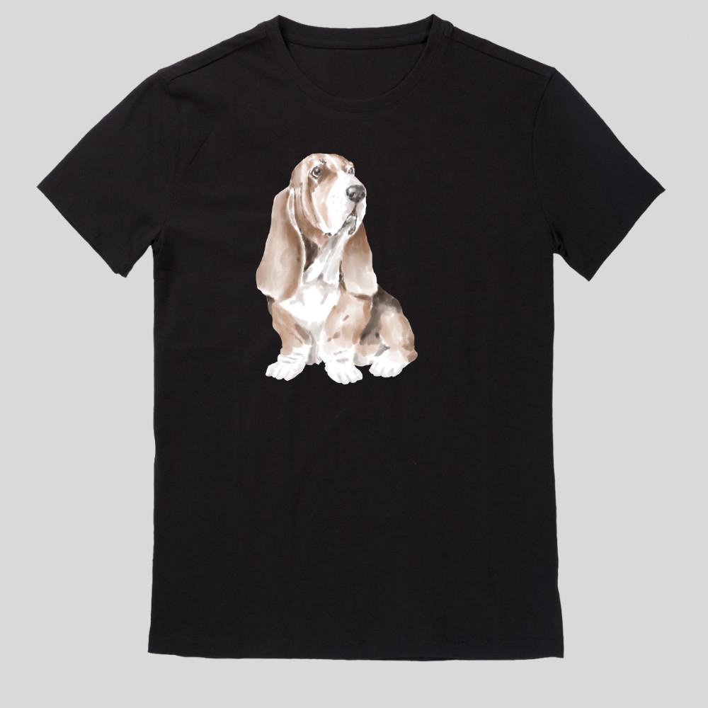 Hunde T-Shirt Basset Hound Dog Tiermotiv RasseWird in neuem Fenster oder Tab geöffnet