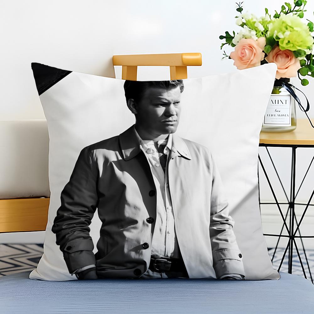 JJesse Plemons Cushion Cover Washable Linen Pillowcase Soft for Sofa Bed Cozy Home Room Decor