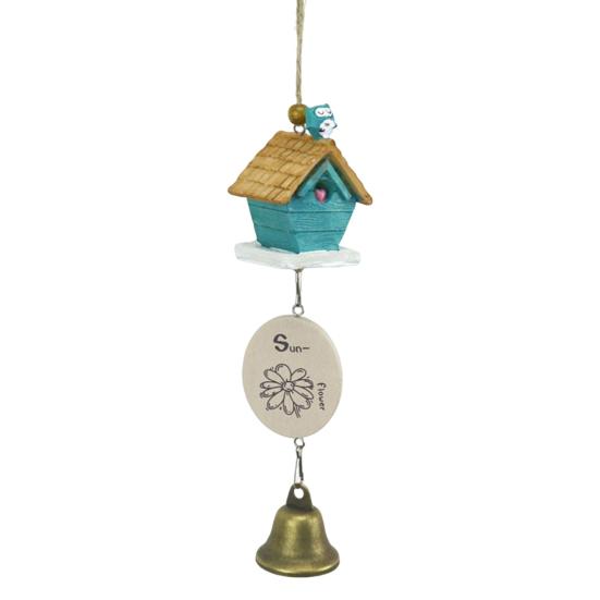 Wind Chimes Attractive Pleasant Voice Decorative Bird House Cage Wind-bell Home Pendant Ornament for Balcony