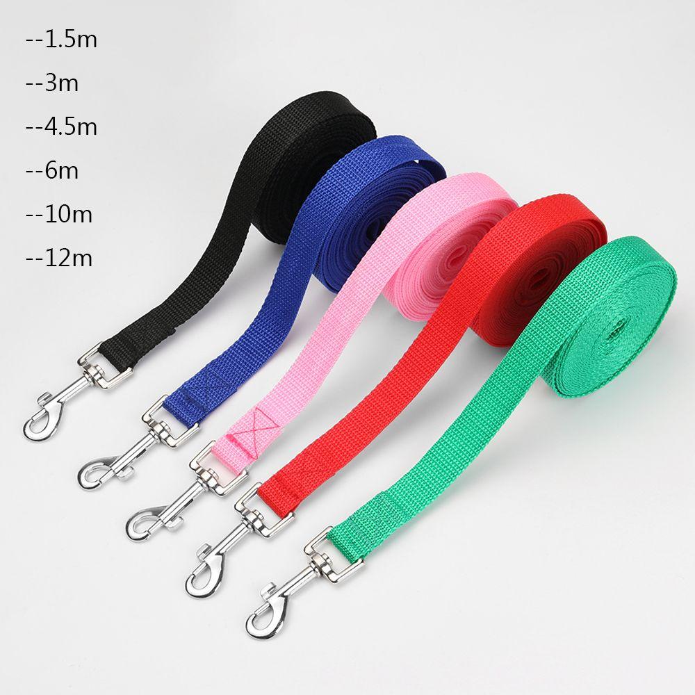 Colorful Dogs Cats Flexible Nylon Belt Dog Leash Walking Training Traction Rope Lead Strap