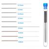 3D Printer Nozzle Cleaning Kit, 0.15-0.8mm Stainless Steel Cleaning Needles for MK8 E3D Nozzles, 3D Printer Nozzle Cleaner Tool
