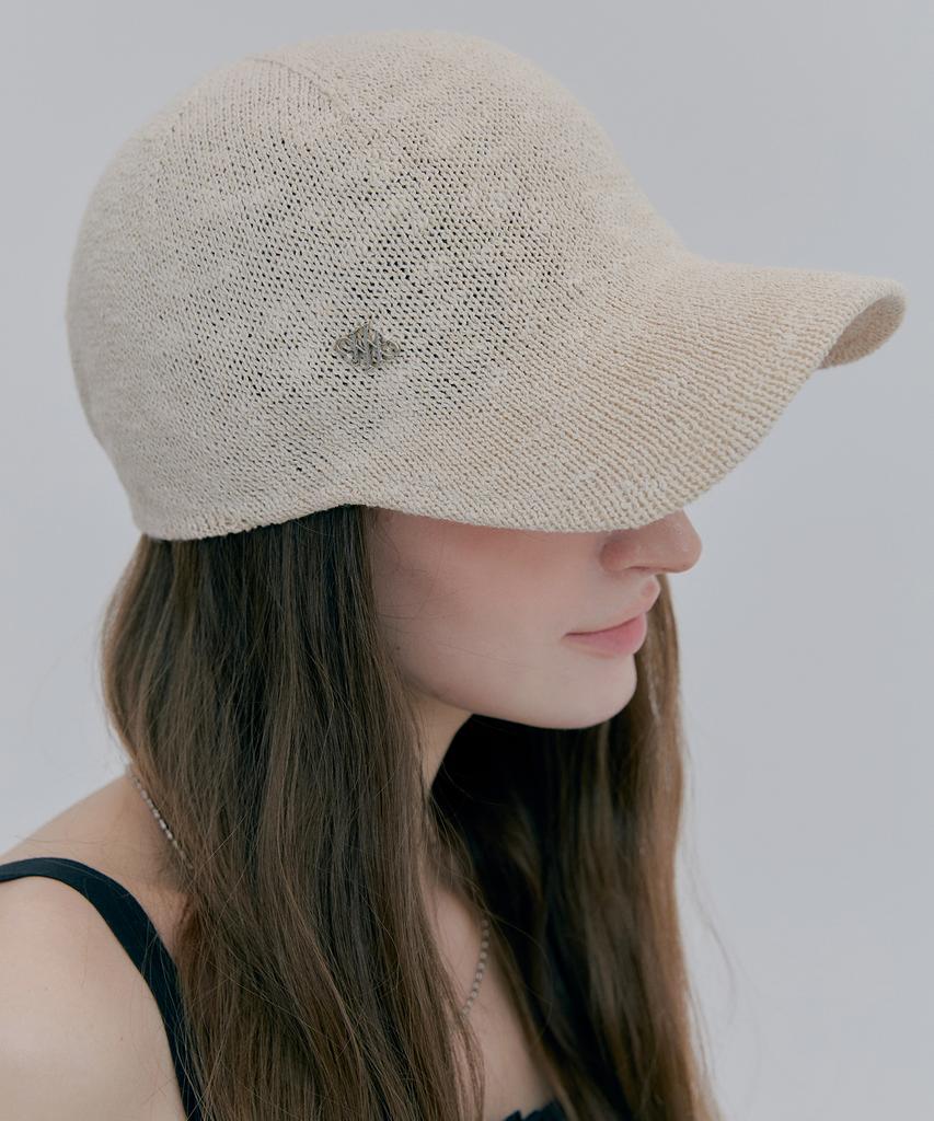 Mineti Slub Linen Knit Ball Cap Y 10926 Mt