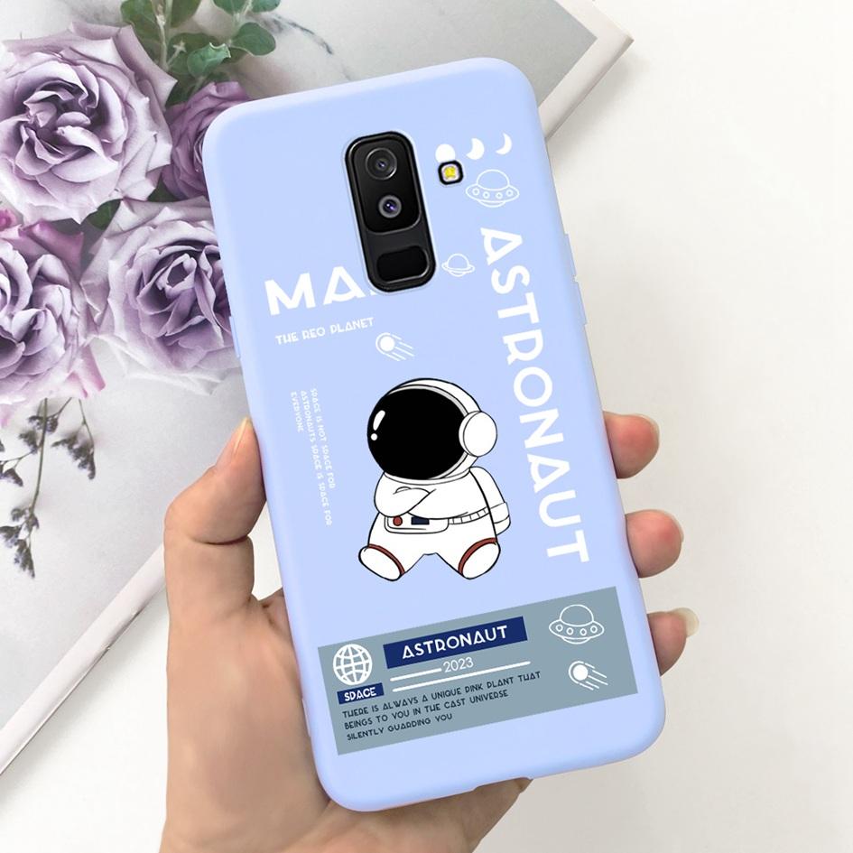 For Samsung Galaxy A6 Plus 2018 Case A605 SM-A605F Phone Cover Cute Astronaut Soft Silicone Funda For Samsung A6 2018 A600F Capa