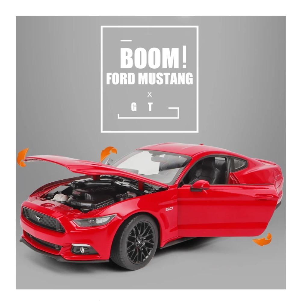 Welly 1/24 Ford Mustang GT 2015 Alloy Car Model Diecast Toy Vehicle High Simitation Cars Toys for Children Kids Gifts