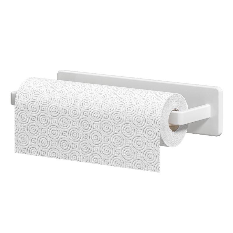 Wall-Mounted Kitchen Paper Towel Holder and Storage Rack