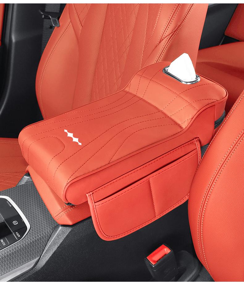 Multi-functional Armrest Box for Leopard 5/8 & Titanium 3/7: Adjustable Elbow Rest Pad with Tissue Storage