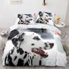 Bettwäsche-Set mit 3D-Haustiermuster, Tierhund, Bettbezug, 2/3 Mikrofaserstoff, AU/EU/US/UK/DE, volle Größe, weicher, schnell trocknender Heimanzug