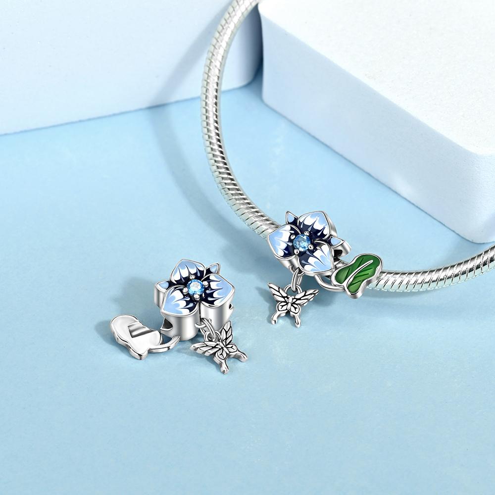 Charm Bead Charms Plata Butterfly Dragonfly Flower copper Plated Ideal For Charm Bead Charms copper Plated Authentic Bracelets for Jewellery Making