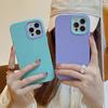 Candy Color Soft Liquid Silikon Handyhülle für iPhone 14 13 12 11 Pro Max Xs Max Xr X Plus, stoßfeste 2-in-1-Stoßstangen-Rückabdeckung
