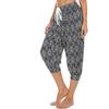 Women's Summer Loose Retro Printed Seven Pants Sweatpants Yoga Home Jogging Pants With Pockets