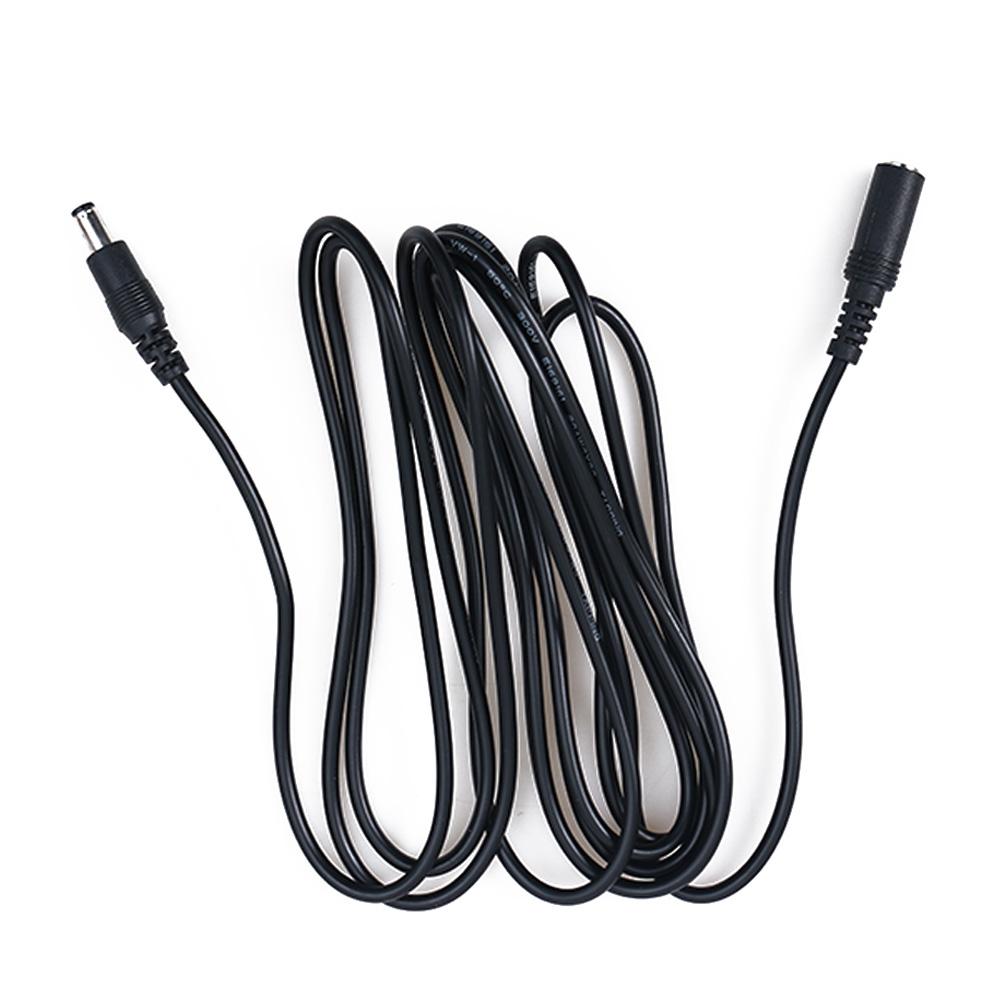 3M 5M DC 12V Professional High Quality Black Home Security Power Extension Cable Adapter CCTV Camera