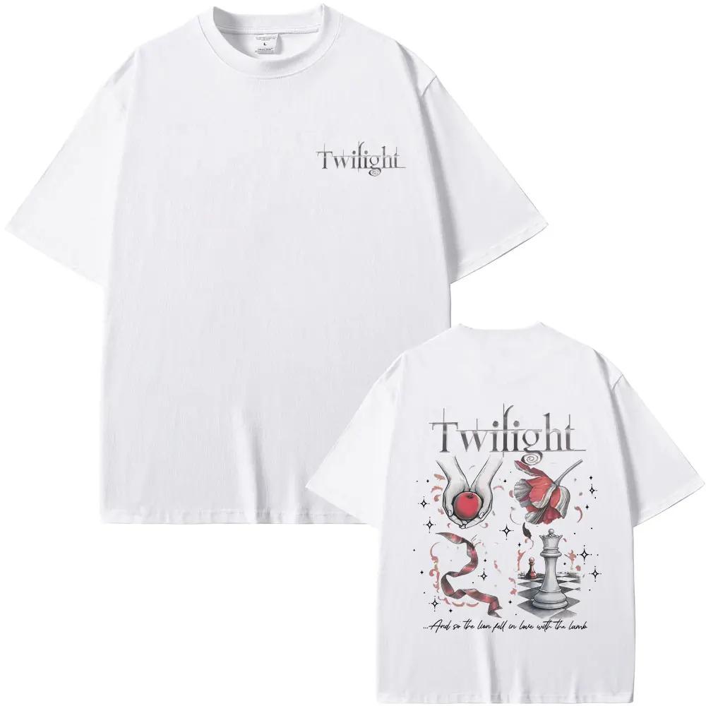 Movie Twilight Book Lover Vampire Robert Pattinson Tshirt Wolf Romance T Shirts Edward Cullen Tshirt Men Vintage Casual Tops