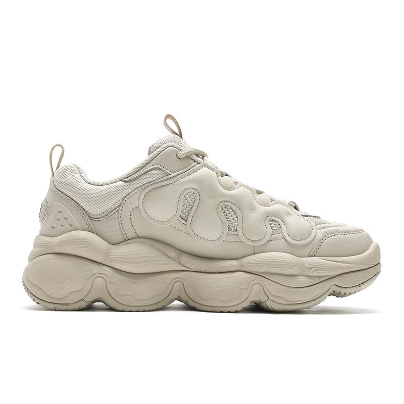 Fila Pease Fashion Bequeme Vielseitige Verschleißfeste Low-Top Freizeitschuhe Damen Sneaker Haferflockenbraun F12W441117FOM