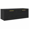 Wall Cabinet Black Oak Effect 100 X 36.5 X 35 Cm