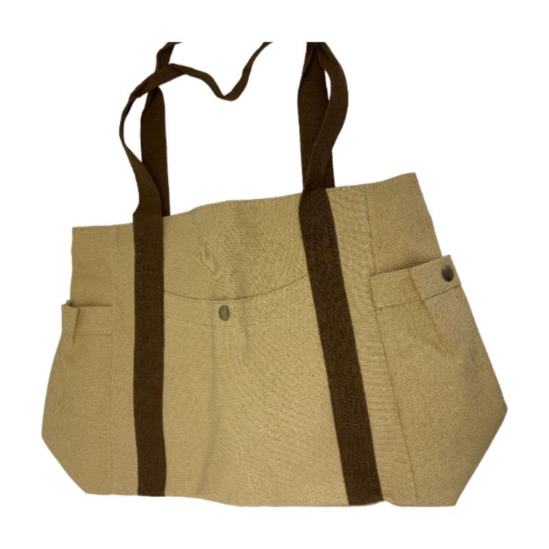 Veľkokapacitné plátenné tašky na dochádzku do práce Taška na prenášanie študentského oblečenia v školskom štýle Taška cez rameno Bolsos Para Mujer