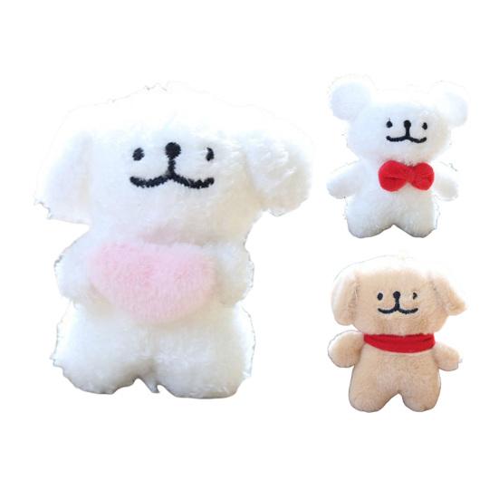Yousheng Doll Pendant, Mini Size Portable Keychain Pendant, Soft Velvet Fabric Puppy Design Doll, Durable Accessory for Bags Keys