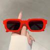 Vintage Rectangle Frame Sunglasses UV400 Protection Retro Fashion Luxury Brand Design for Men Women