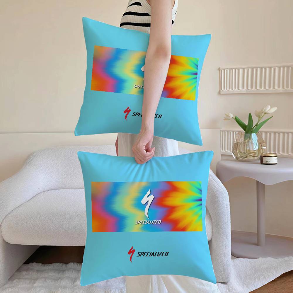 S-SpecializedS Anime Pillow Case Anti-dustmite Pillowcase Invisible Zipper Silky Sofa Cushion Cover