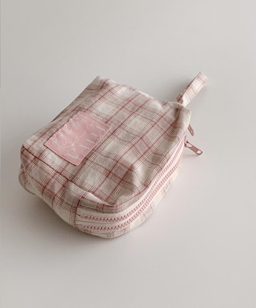 Nuaname Dual Zipper Pouch Pure Blanche