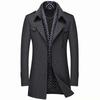Palton de Lână de Iarnă Bărbați Palton de Lână de culoare solidă pentru bărbați Trench Coat