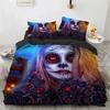 Skul Vintage Sugar Skul Girl Beding Set 3D Printed Suitable for Bedrom Soft Duvet Cover Set With Pilowcases Children Kids Home Textile