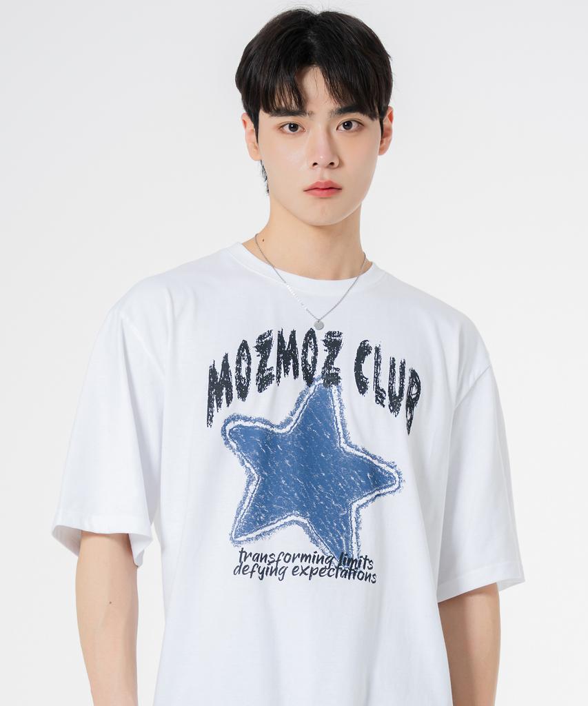 MOZMOZ [Set] Iconic Series Oversized Short Sleeve T-Shirt