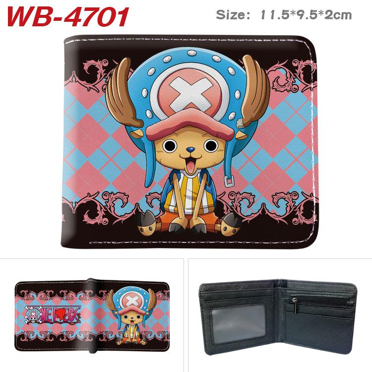 One Piece Anime Portemonnee Luffy Print Korte Dubbelgevouwen Kaarthouder Kleurrijk Portemonneetje