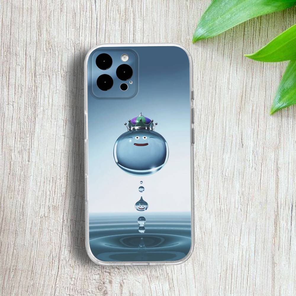 Dragon Q-Quest S-Slime Phone Case For iPhone 17,16,15,14,13,12,Pro,Max,Plus,E,SE4,Air,Mini Transparent Cover