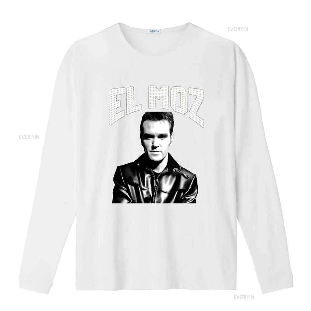 El Moz Morrissey The Smiths Jersey T Shirt vintage Washed Versatile streetwear Unisex Breathable Slightly fashion
