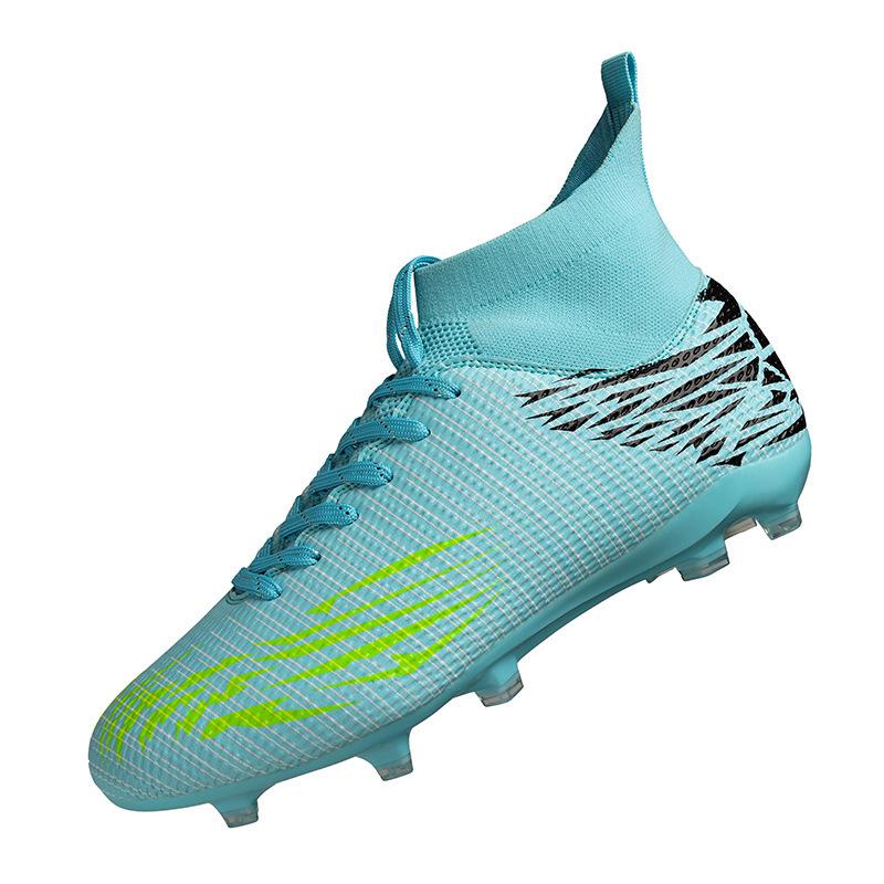 Autumn high-top football shoes competition training sports youth students men and women FG spike football shoes