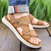 2024 Nieuwe Zomer Mode Heren Leren Sandalen Outdoor Comfortabel Ademend Sport Casual Antislip Strand Luxe Sandalen